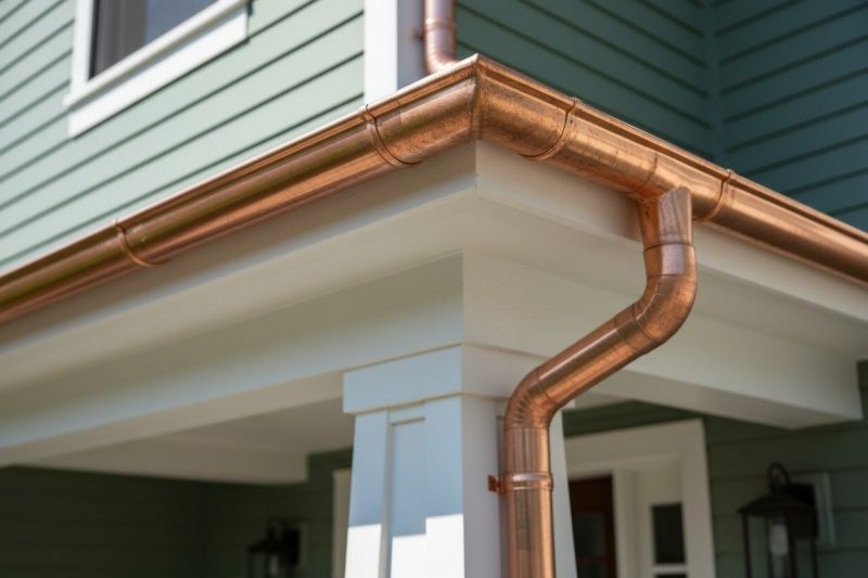 Copper Gutter Installation in Mcdonough, GA