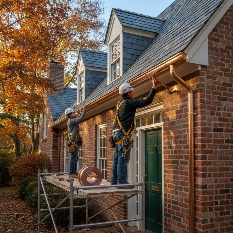 Copper Rain Gutter Service in San Francisco, CA